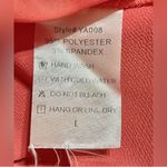 Pink Lily Coral flutter sleeve cold shoulder shirt Photo 3