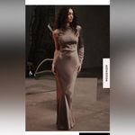 House Of CB  ‘CATIANA’ SMOKE‎ ONE SLEEVE MAXI DRESS- XL NWOT $285 Photo 3