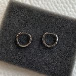 Titanium Steel Small Hoop Earrings for Men Women,Personality Punk Hip Hop Earrings Black Photo 1