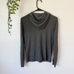 Naadam Silk Cashmere Hoodie Pullover Sweater Sz S Gray Photo 1