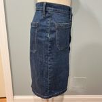 J.Crew  Denim Button-Front Denim Skirt on Medium Wash Size 32 Photo 3