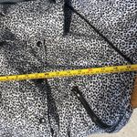 NWT All Fenix Womens Small Cropped Jacket White Leopard Print Zip Snap Closure Photo 9