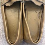 Coach  Fredrica Tan Pebbled Leather Driving Loafers Slip-On Flats Preppy Heritage Photo 3