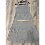 Daily Ritual Maxi Dress Sleeveless Casual Tiered Knit Heathered XL Gray Photo 7