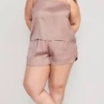 Old Navy Satin Lounge Tank Top in Pink Salt Size 2X NEW WITH TAGS Photo 0