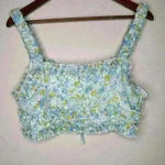 Toby Heart Ginger  floral ruffle‎ crop top Sz L Photo 7