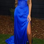 Dillard's Royal Blue Prom Dress Photo 0