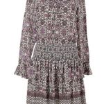 Shoshanna "Alina" Women’s 100% Silk White/Multi Paisley Blouson Dress Sz 8 Photo 0