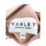 Varley Small Pink Mauve Open Back Mock Neck Sweatshirt Cotton Blend Athleisure Photo 6