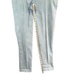 J. McLaughlin Pants Womens 6 Light Blue Jacquard Paisley Floral Tapered Slim Fit Photo 7