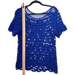 Crochetted Top Medium Royal Blue Photo 9