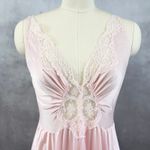 Vintage Olga Nightgown Size L Bodysilk Slip Dress Coquette Feminine Pink 92087 Size L Photo 1