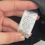 She and Sky Black Mixed Media Pleather Mini Skirt Neutral Moto Size L Photo 5