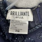 Brilliante by JA Dress Womens Medium Petite Blue Beaded Layered‎ Party Formal Size undefined Photo 7