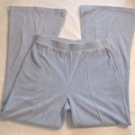 Aerie Ribbed Flare Pants Pastel Blue Front Seam Soft No Pockets Lounge Boho M Photo 1