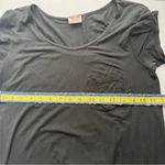 Mossimo Supply Co. Charcoal Short Sleeve Top Black Size M Photo 6