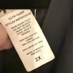 Love Squared Black Lace Hem LBD Sheer Chiffon Surplice Dress Whimsigoth Fairy 2x Photo 5