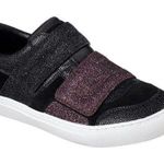 Skechers New Womens Glitter Shoes Fashion Casual Sneakers 7 Black Pink Strap  Photo 0