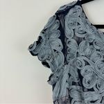 JS Collections BHLDN x JS Collection Santiago Blue and Gray Applique Dress Size 16 Women's Photo 3