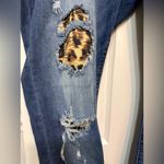 Judy Blue  Jeans Skinny Fit Animal Print Cheetah Leopard Patch Distressed Photo 3