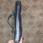 Talbots Small Silver Leather  Clamshell Purse Bag Photo 4