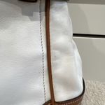 Coach Vintage K0720-F11199 Hampton Satchel White & Brown Leather Handbag Classic Photo 3