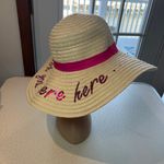 Trendy Vibes | ladies straw “Wish you were here” floppy sun hat. Photo 1