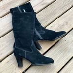 Women’s genuine suede leather boots 🖤🖤 Black Size 8 Photo 10