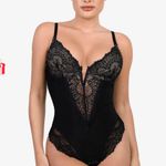 Popilush The Shapewear Bodysuit Deep-V Neck Lace Thong Photo 3