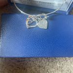 Swavorski NWT Swarovski Crystals Brilliance Cuff Friendship Bracelet with 2 Heart Charms Photo 0