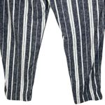 Banana Republic  SZ 12 Avery Ankle Pants Striped Linen Blend Stretch Pockets Photo 6
