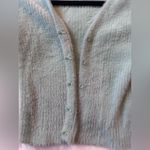 Princess Polly Size S/M Mint Green fuzzy cropped cardigan sweater Photo 4