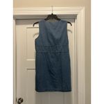 Denim Utility Sleeveless Shirt dress Size XL Medium Blue Wash Concert Festival Photo 4