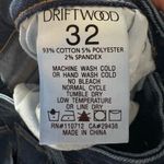 Driftwood  Meg High Rise Dark Wash Cropped Denim Jeans size 32 Photo 8