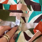 Anthropologie Hutch Raven Printed Tapered Linen Trousers Pants Size 8 Photo 5