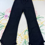 Just Black Denim Womens Size 26 Black Frayed Flare Jeans Made in USA Photo 0
