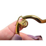 Versace  NWT Brass Medusa Heart Hoop Earrings in Original Box Photo 8