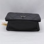 Valentino Orlandi Women Crossbody Bag Black Quilted Vegan Leather Handbag Purse Photo 8