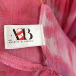 America & Beyond Swim Coverup Maxi Dress Size M In Pink And Yellow Size M Photo 7