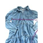 Veronica Beard Atari Chambray Tiered Denim Shirt Dress Blue Size 12 Photo 9