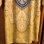 Pink Owl NWT Boutique Navy Mustard Long Sleeve Shift Dress Photo 2