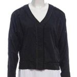 Derek Lam  10C x Athleta Crop V-neck Jacket Black Women’s Size Large Photo 0