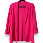 JODIFL  vibrant pink open front drape blazer long sleeve see measurements Photo 2