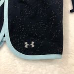 Under Armour Heatgear Fitted Blue Speckled Athletic Running Gym Shorts Womens M. Photo 3