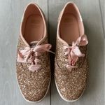 Kate Spade X Keds Glitter Ribbon Lace Sneakers size 8.5 Rose Gold Photo 3
