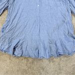 Tuckernuck NWOT Women’s Cotton Linen Chambray Callahan Shirt Dress in Blue XXL Photo 4
