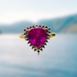 Sterling Silver /gold overlay, ruby* ring Photo 2