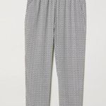 H&M black and white patterned trousers comfortable work pants Photo 0