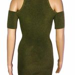 Glare  cold shoulder ribbed knit dress Photo 3