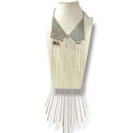 Free People Ariana Ost No Halo Body Chain NWT Necklace Fringe Bohemian Festival Photo 4